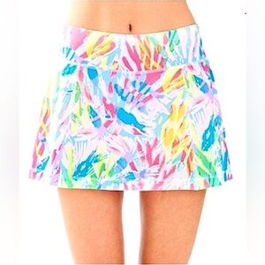 Lilly Pulitzer Luxletic Josephine Skort In Multi Sparkling Sands Women’s Sz S